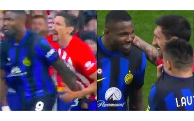 Thuram strizza le parti intime a Savic durante Atletico Madrid-Inter: il gesto diventa virale sui social
