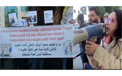 troppo vecchi percorso scolastico incompatibile l italia nega visti per studio a centinaia di giovani tunisini proteste davanti all ambasciata