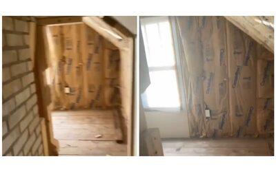una donna trova una stanza segreta mentre ristruttura casa nuova questa stanza mi fa molto paura e il video diventa virale