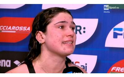 Benedetta Pilato in lacrime dopo i Campionati di Riccione: «Noi donne non possiamo vivere con la paura»