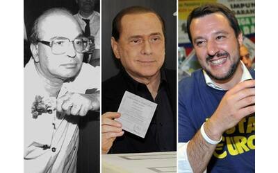 Craxi, Berlusconi, Salvini. Quando il leader si candida per fare il pieno di voti