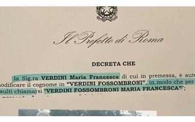 Francesca Verdini e il «nuovo» cognome: Fossombroni.  «Così ho tutto...