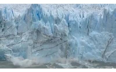 il grosso distacco di ghiaccio dal perito moreno catturato in video