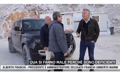 Marmi di Carrara, Alberto Franchi chiede scusa (dopo le frasi choc): «Incidenti vanno prevenuti, sono stato frainteso»