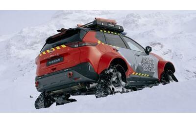 Nissan realizza un veicolo per i salvataggi in montagna: eccolo in azione a...