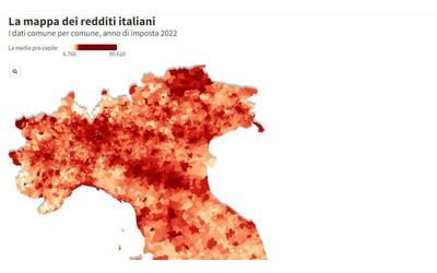 quali sono le citt pi ricche d italia la mappa interattiva dei redditi comune per comune portofino in testa