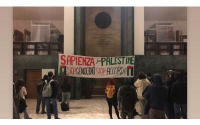 Rettorato della Sapienza, prosegue l'occupazione: «La rettrice censura le iniziative sulla Palestina»