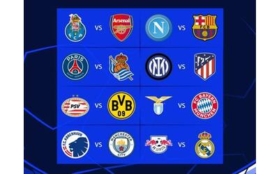 Sorteggi Champions League, gli ottavi: Napoli-Barcellona, Inter-Atletico Madrid, Lazio-Bayern Monaco