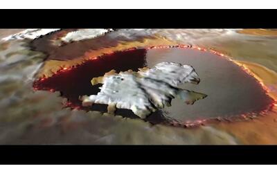 sulla luna di giove scoperto un lago di lava con la superficie liscia come il vetro