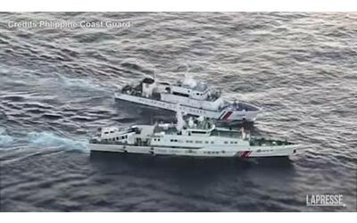 tensione in mare scontro tra una nave cinese e una filippina manila manovre pericolose