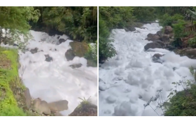 Una densa schiuma tossica ha invaso il fiume Rio Seco, in Brasile | Il video