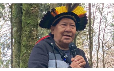 Devi Kopenawa, il leader degli indios dell'Amazzonia: 