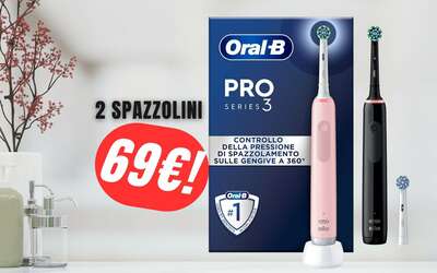 2 Spazzolini Elettrici Oral-B a soli 69€ grazie alla FOLLE OFFERTA Amazon