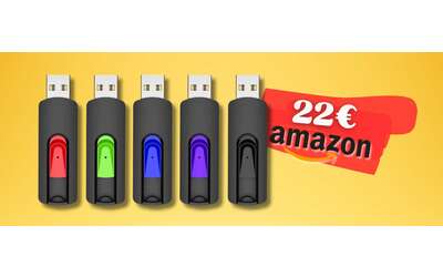 5 chiavette USB da 64GB a prezzo DA URLO: 22€ per 320GB di spazio