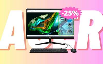 Acer Aspire C24-1800: PC All-in-One in MEGA sconto del 25%