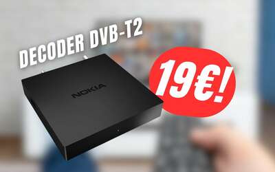 Aggiorna il tuo televisore con il Decoder DVB-T2 di Nokia a soli 19€!