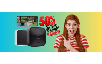 Blink Outdoor: videocamera di sicurezza HD con Alexa al 50%
