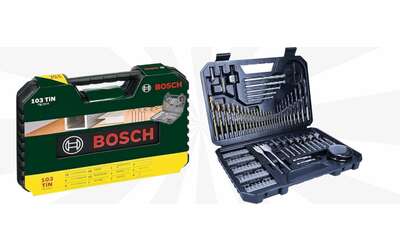 Bosch, FOLLIA di primavera: solo 19€ per il MEGA kit 103 in 1 con custodia