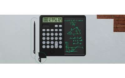 Calcolatrice con tablet LCD da scrittura a 9,99€ su Amazon: PAZZESCO