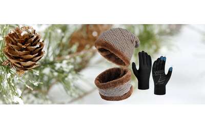 Cappello, sciarpa e guanti touch: MEGA set a prezzo SHOCK su Amazon (7,98€)