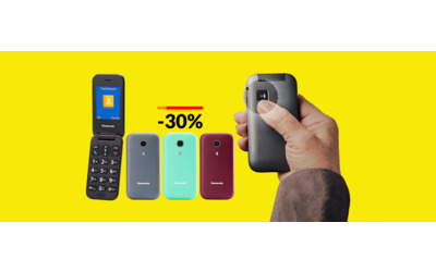 Cellulare Panasonic con pulsante SOS: è già tuo ad appena 41€