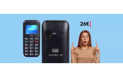Cellulare Trevi con pulsante di emergenza: prendilo in sconto a 26€