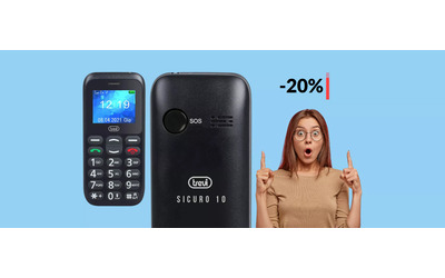Cellulare Trevi con pulsante di emergenza: solo 36€ col COUPON