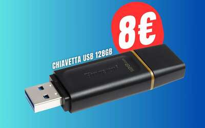 Chiavetta USB da 128GB a soli 8€ su Amazon?! FAI PRESTO