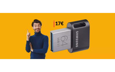 Chiavetta USB Samsung 64GB: è microscopica ma SUPER veloce