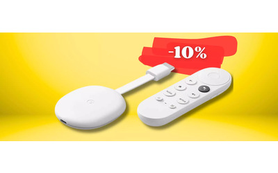Chromecast HD per far rinascere il televisore: con Google TV (-10%)