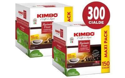 Cialde caffè Kimbo Miscela Espresso Napoletano: 300 a soli 34€ (SOLO 11cent a CIALDA)