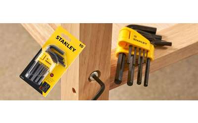 Da Stanley, promo SHOCK su Amazon: kit 10 chiavi a brugola a 8,71€