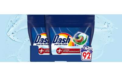Dash Pods a prezzo SHOCK, sconto 42%: 92 lavaggi a 27€ (promo lampo Amazon)