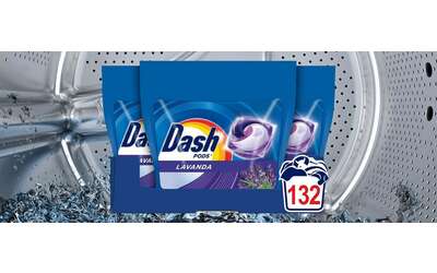 dash pods per lavatrice 132 capsule a prezzo scorta 42