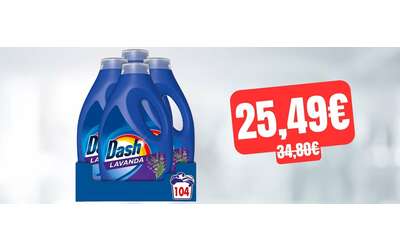 detersivo dash liquido profumo lavanda 4 confezioni a prezzo scorta
