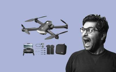 drone pieghevole con telecamera hd in sconto coupon del 50