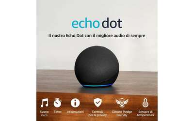 Echo Dot (5a gen) in offerta ad un PREZZO IMPERDIBILE: tuo a 24,99€ (-64%)