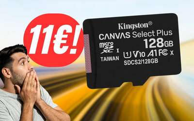 FAI PRESTO! La MicroSD da 128GB di Kingston CROLLA a soli 11€!