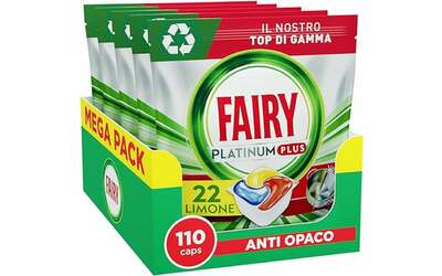 fairy platinum 110 capsule per lavastoviglie prezzo bomba su amazon