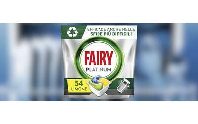 fairy platinum 54 capsule per lavastoviglie a 13 99 sconto scorta del 22
