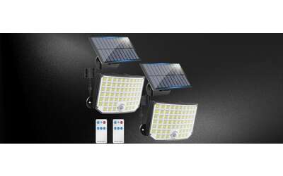 Faro solare 256 LED ad alte prestazioni: prezzo BOMBA su Amazon (11,99€)