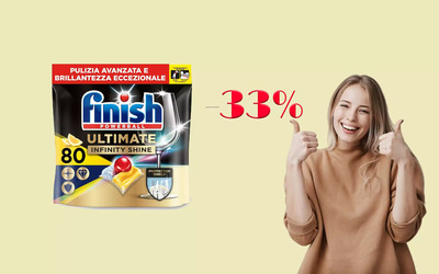 Finish Ultimate per lavastoviglie (80 pastiglie): MEGA sconto del 33%