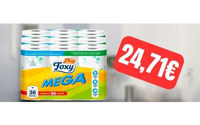 foxy mega 36 rotoli di carta igienica in super offerta