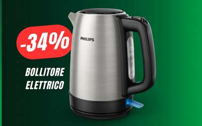 Il Bollitore Elettrico Philips CROLLA del 34% su Amazon