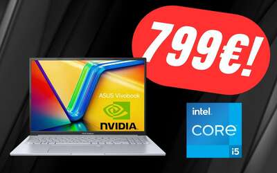 Il laptop ASUS Vivobook con i5, 512GB di SSD e Scheda Video NVIDIA GeForce RTX a soli 799€!