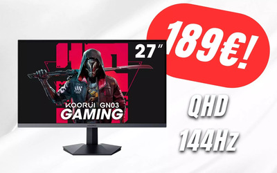 Il Monitor da Gaming 27″, 1440p e con refresh rate a 144Hz crolla a 189€!