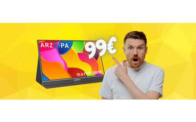 Il monitor portatile ARZOPA da 15,6 pollici CROLLA a 99€ su Amazon