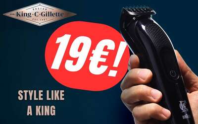L’iconico Rasoio Elettrico King C. Gillette costa solo 19€ grazie allo SCONTO Amazon!