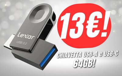 La Chiavetta USB-A e USB-C super-veloce di Lexar a un PREZZACCIO su Amazon