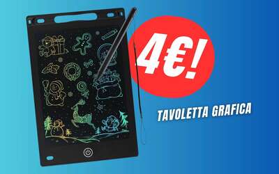 La Tavoletta Grafica Cancellabile costa solo 4,49€ con il COUPON!